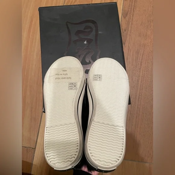 Women’s Ash Valko black leather sneakers - Picture 3 of 4